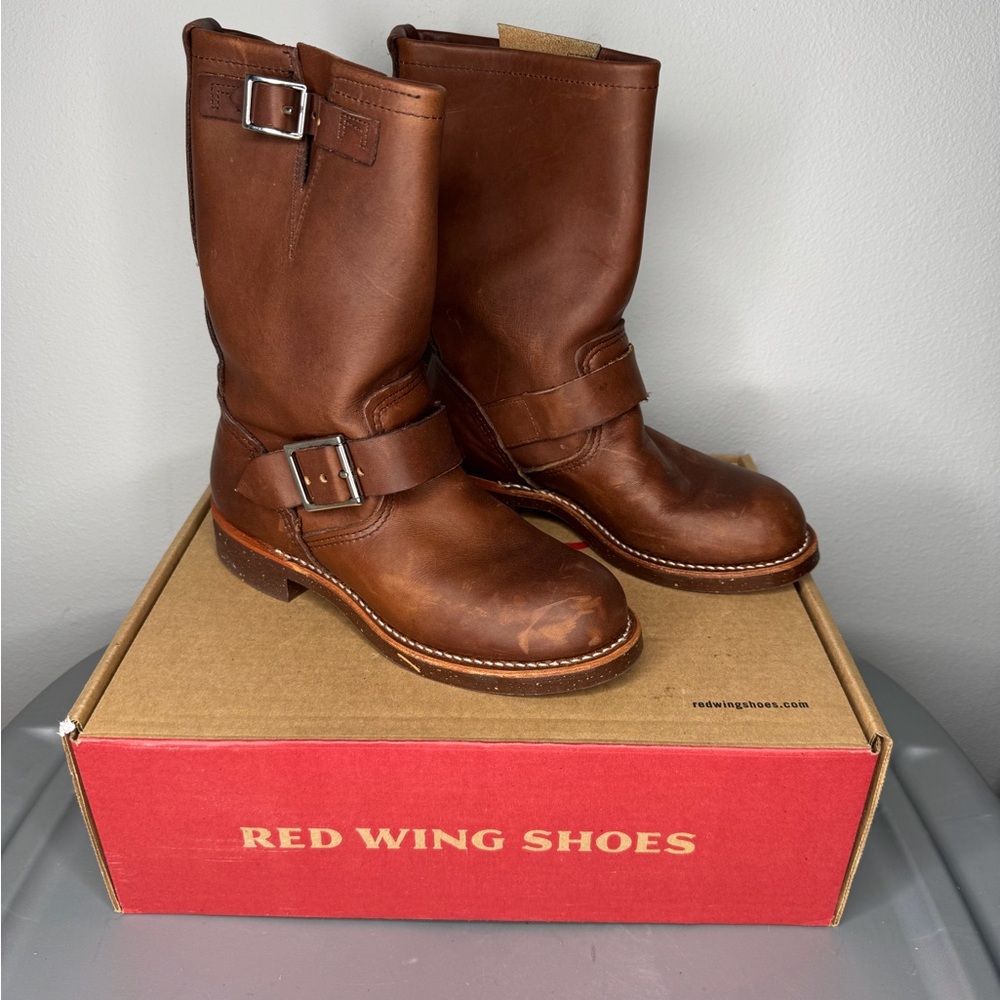 Red Wing Leather Engineer Boots Amber BRAND NEW w/BOX (Women’s Size 4D) - Picture 1 of 8